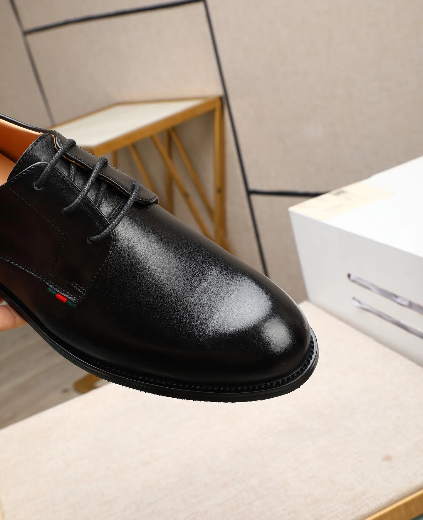 Men's shoes 💰520 📛📛Original (water-dyed cow lining) GUCCI official website formal shoes🌀 Italian 🇮🇹Imported cowhide➕Top imported water-dyed cowhide lining💋Finely handmade Original bottom, the real thing looks better when photographed in person Standard size 38-44